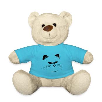 Grumpy or not? - Teddy Bear - atoll blue - Front