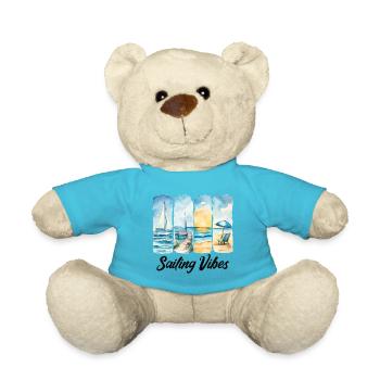 Sailing Vibes – Feel the Ocean - Teddy Bear - atoll blue - Front