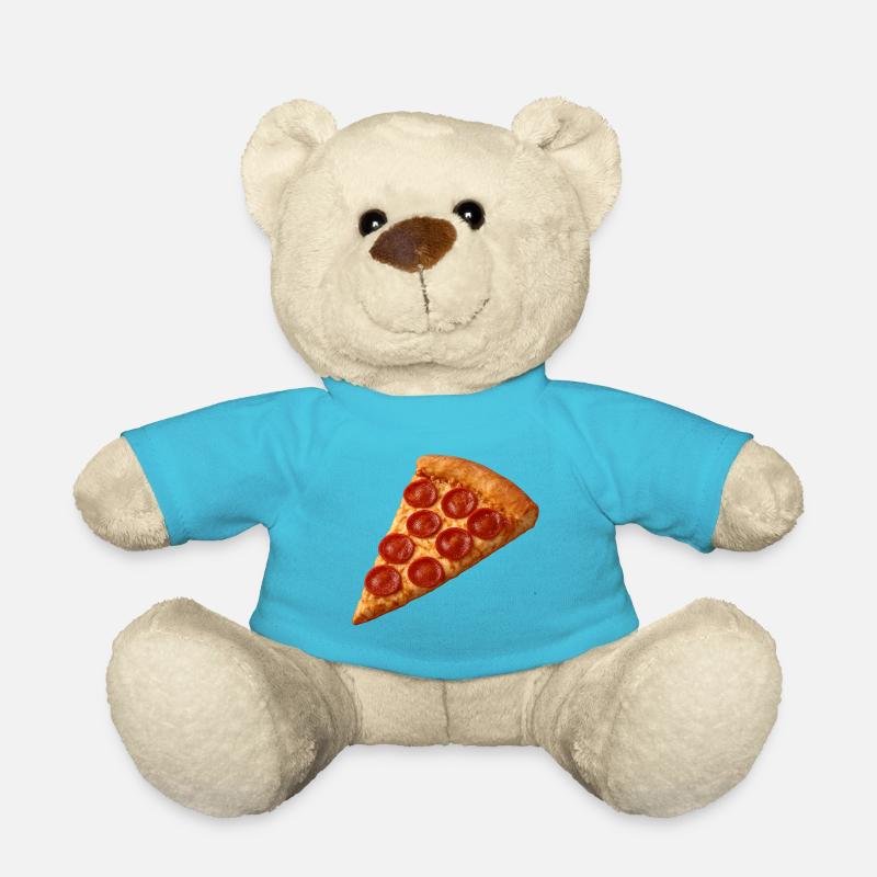 Pizza Salami - Teddy - Atollblau