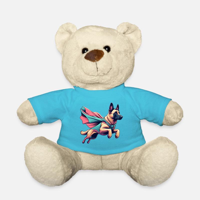 Super Hund Belgischer Schäferhund Cape Geschenk - Teddy - Atollblau