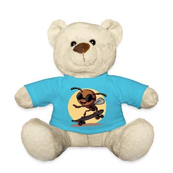 Ska Ant avec lunettes de soleil - Nounours - bleu outremer - Devant