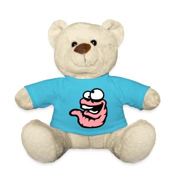 ver rire fou plisser les yeux stupide - Nounours - bleu outremer - Devant