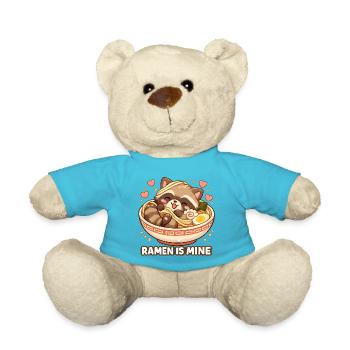 Ramen Waschbär Nudeln - Teddy - Atollblau - Vorne