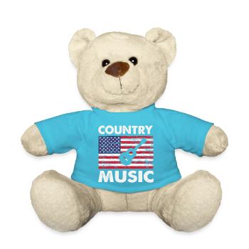Country Music - Teddy Bear - atoll blue - Front