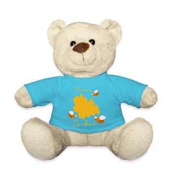 Bienen mit Bienenwabe - Teddy - Atollblau - Vorne