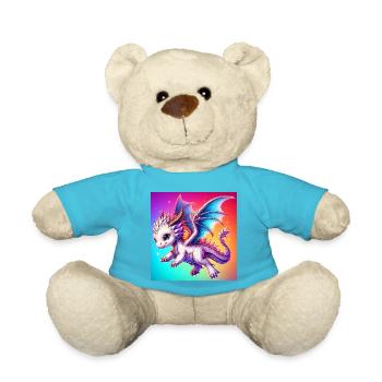 dragon - Nounours - bleu outremer - Devant