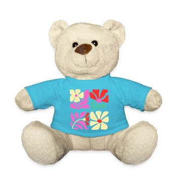 Sonnenblumen Power Floral Sun surfen aloha - Teddy - Atollblau - Vorne