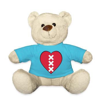 Souvenir rouge de la Croix Saint-André du Cœur d’Amsterdam XXX - Nounours - bleu outremer - Devant