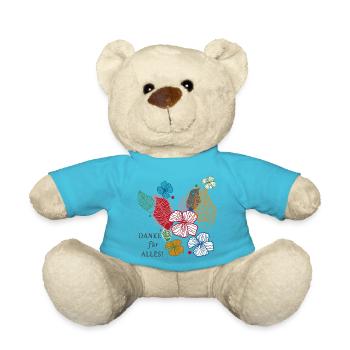 Danke für alles  - Teddy - Atollblau - Vorne