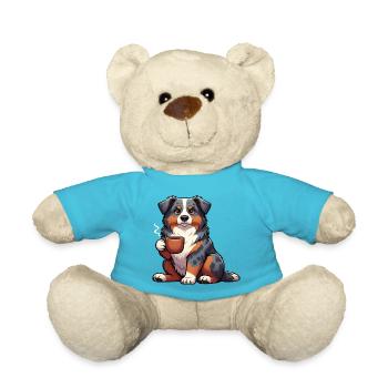 Australian Shepherd Aussie Aussiebesitzer Aussies - Teddy - Atollblau - Vorne