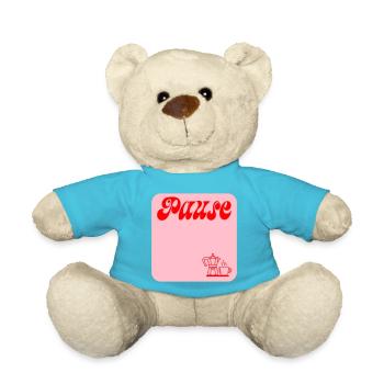 PAUSE MACHEN KAFFEE - Teddy - Atollblau - Vorne