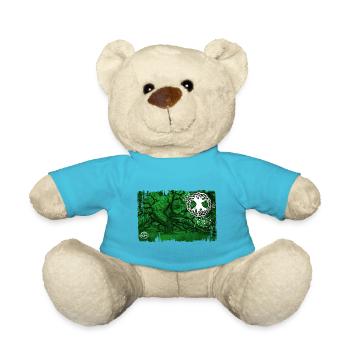 eiche mit lebensbaum grün - Teddy - Atollblau - Vorne