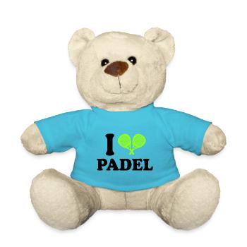 Ich liebe Padel - Teddy - Atollblau - Vorne