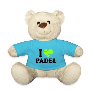 Ich liebe Padel - Teddy - Atollblau - Vorne