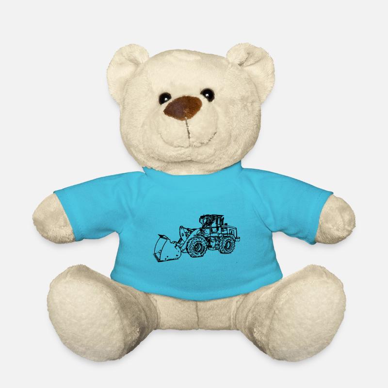 Radlader wheel loader schwarz - Teddy - Atollblau