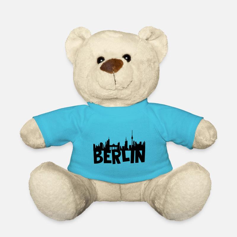 Berlin Skyline - Teddy - Atollblau