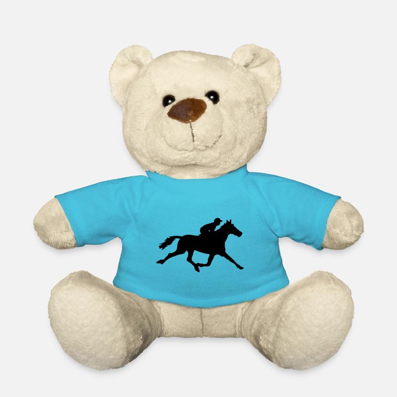 cheval course hippique - Nounours - bleu outremer