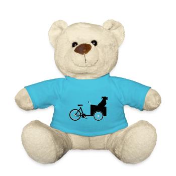 Cargo bike dog - Teddy Bear - atoll blue - Front
