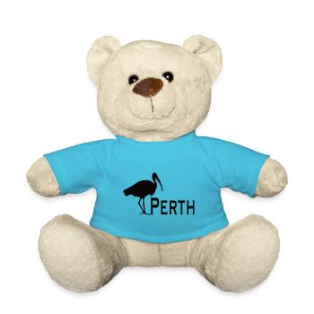 Bin Chicken Perth - Teddy Bear - atoll blue - Front