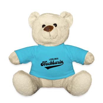 Lieblingsnachbarin Beste Lieblings Nachbarin - Teddy - Atollblau - Vorne