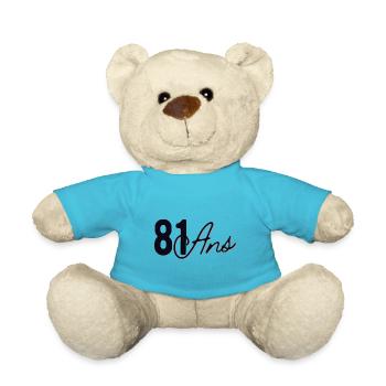 81 Ans - Nounours - bleu outremer - Devant