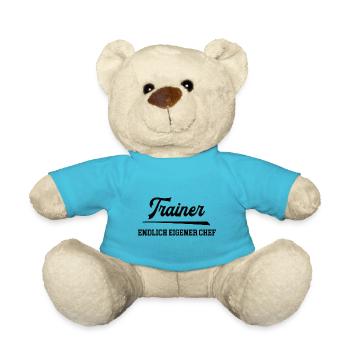 Trainer Chef Selbstständigkeit Trainerschein - Teddy - Atollblau - Vorne
