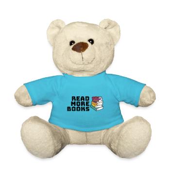 Read more books - Teddy Bear - atoll blue - Front