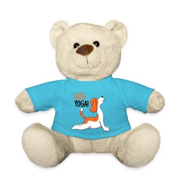 Yoga Hund! Ein super Geschenk. - Teddy - Atollblau - Vorne