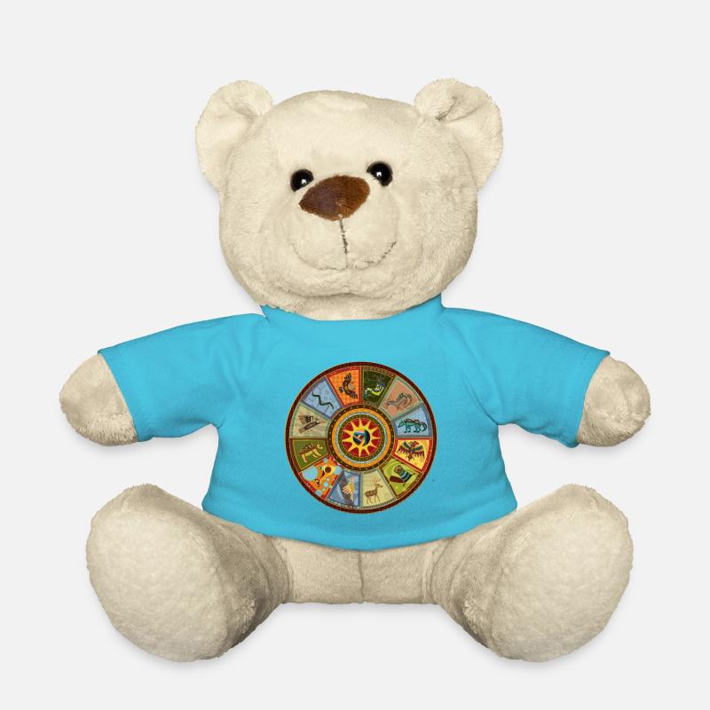 La roue médicinale des Indiens - Nounours - bleu outremer