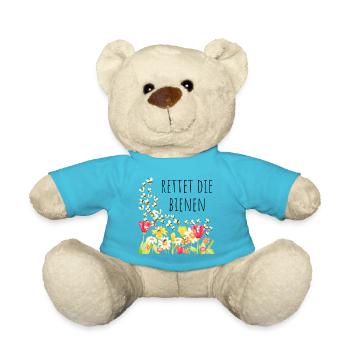 Rettet die Bienen - Teddy - Atollblau - Vorne
