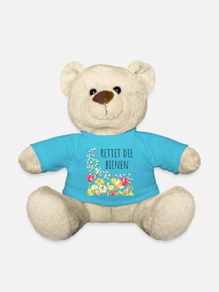 Rettet die Bienen - Teddy - Atollblau