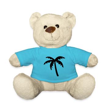 Palm tree - Teddy Bear - atoll blue - Front