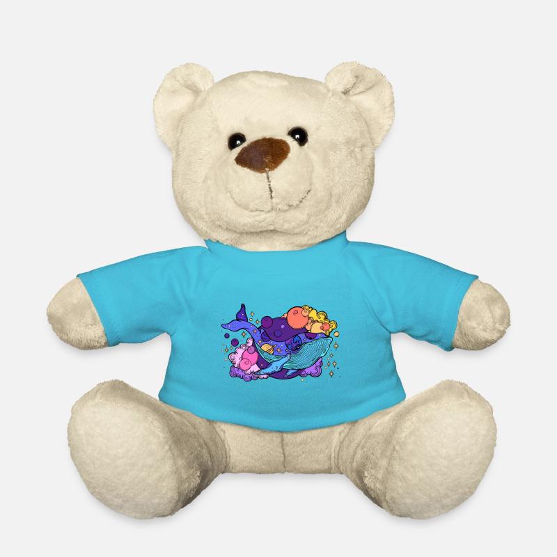 Whale Universe - Teddy Bear - atoll blue