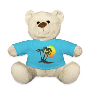 L'été sous les palmiers - Nounours - bleu outremer - Devant