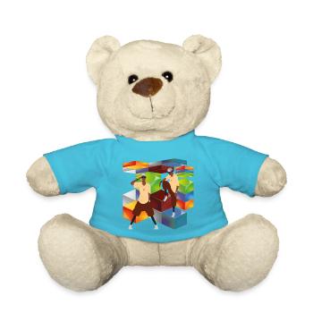 hip hop - Teddy Bear - atoll blue - Front