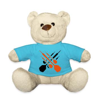 darts dartpfeil - Teddy - Atollblau - Vorne