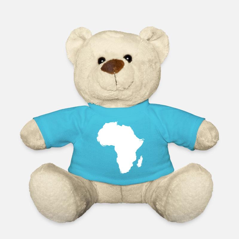 africa silhouette - Teddy Bear - atoll blue