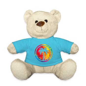 Palm symbole île colorée - Nounours - bleu outremer - Devant