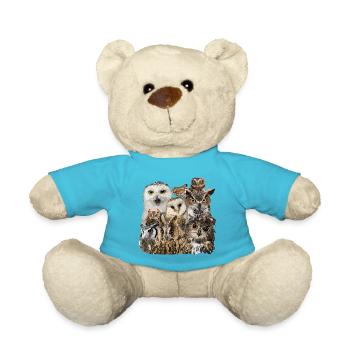 Owls - Teddy Bear - atoll blue - Front