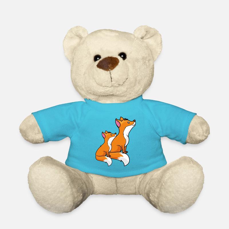 fuchs comic kind baby - Teddy - Atollblau