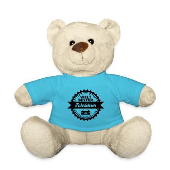 Welt bester fahrlehrer Beruf Spruch Geschenk - Teddy - Atollblau - Vorne
