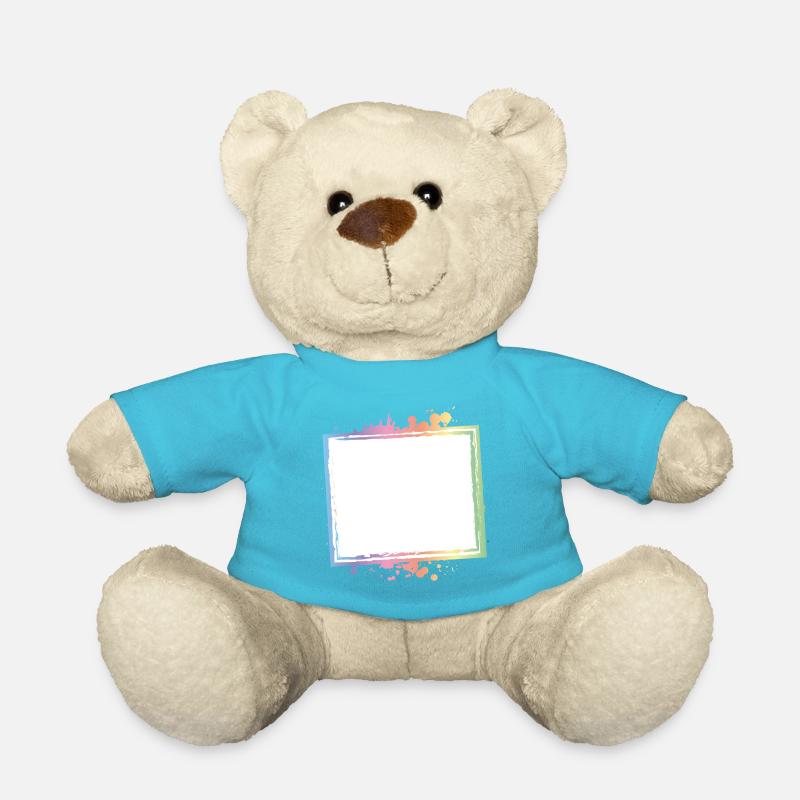 Rahmen Umriss Bunt Leer - Teddy - Atollblau