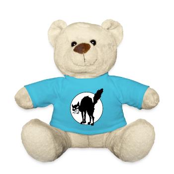 Anarchy Cat - Teddy Bear - atoll blue - Front