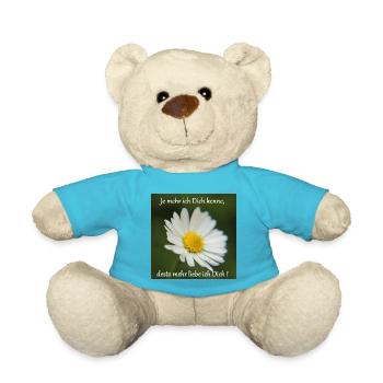 Ich liebe... - Teddy - Atollblau - Vorne