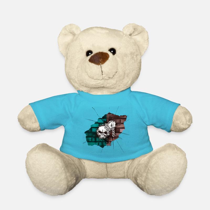 Tête morte du mur - Nounours - bleu outremer