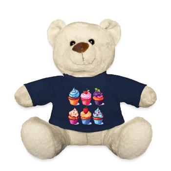 Cupcakes, Cupcakes, Bonbons, Produits de boulangerie - Nounours - bleu marine - Devant