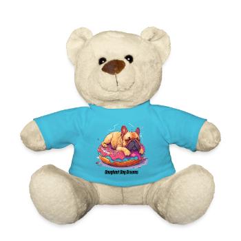 Doughnut Dog Dreams Donut Hunde Träume - Teddy - Atollblau - Vorne