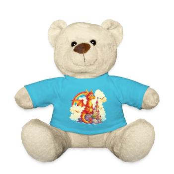 Dragon Château Arc-en-ciel Mignon Mignon Enfantin - Nounours - bleu outremer - Devant