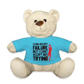 Design de basket-ball cool avec un dicton motivant - Nounours - bleu outremer - Devant