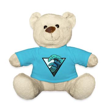Waves - Teddy Bear - atoll blue - Front